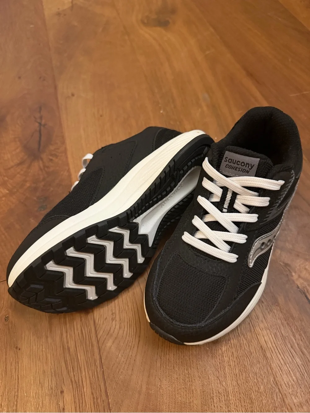 Saucony kids Black Cohesion Running Shoes